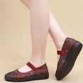 thumbnail image 5 of CHICVOMEY Casual Flats for Women Flower Embroidered Slip-On Flats Breathable Mesh Mary Jane Flats for Women Casual & Work Ballet Flats, 5 of 6