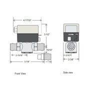 Caleffi Z56P Z-One Zone Valve with Terminal Connection and 1 Press Fittings