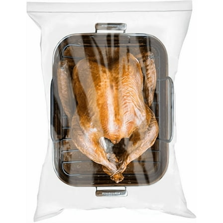 25 COUNT 4 Gallon Disposable Food Storage Freezer Bags - 4 MILL. EXTREME THICK BAGS Large Super Spacious Strong Clear Big Bags, Zipper, Heavy Duty Plastic For Clothing, Toys, Moving,( 18''x20'')