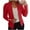 Red, variant on CFLVAEK Cropped Blazers for Women Business Casual Blazer Jacket Plus Size Open Front Coat Cardigan Work Office Suit Jackets Red XXXXL