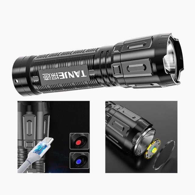 Portable Mini Flashlight Water Lightweight Bright Searchlight Caving Fishing Walking Emergencies Hunting Type E