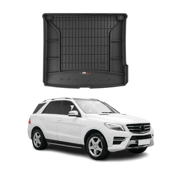OMAC Premium Cargo Mats Liner for Mercedes ML Class W166 2012-2015 TPE Black