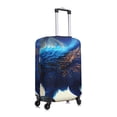 thumbnail image 3 of Uemuo Moonlit Blue Wolf Printed Washable Luggage Cover - Fashion Suitcase Protector Fits 18-32 Inch Luggage -Small, 3 of 9