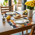thumbnail image 4 of Placemat Mid Century Geometric Placemats for Dining Table Abstract Modern Washable Table Mats for Party Kitchen Dining Decoration, 4 of 7