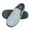 Quilted Grey, variant on Hanes Womens Soft Waffle Knit Clog Slippers with Indoor/Outdoor Sole
