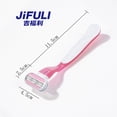 thumbnail image 3 of Jifuli 3-layer women's manual razor hair remover easily removes underarm and leg hair. Blue 8-blade head., 3 of 5