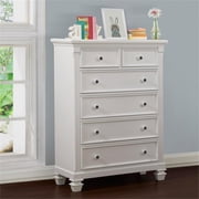Baby Cache Glendale 6 Drawer Chest in Pure White