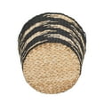 thumbnail image 4 of Household Essentials Tapered Woven Basket, Large Decorative Basket with Handles, Black and White Pattern, 4 of 7