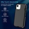 thumbnail image 4 of Entronix Heavy Duty Case Compatible with iPhone 17e, Shockproof Dustproof Hard Cover, Black, 4 of 7