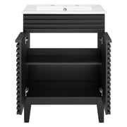 Render Bathroom Vanity Black White