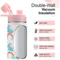 thumbnail image 5 of WEREWOLVES 14 oz Kids Water Bottle with Leakproof Spout Lid, Paracord Handle & Boot, Insulated Wide Mouth Stainless Steel, Reusable Double Walled Vacuum Bottle for Toddlers, Girls, Boys, School, 5 of 7