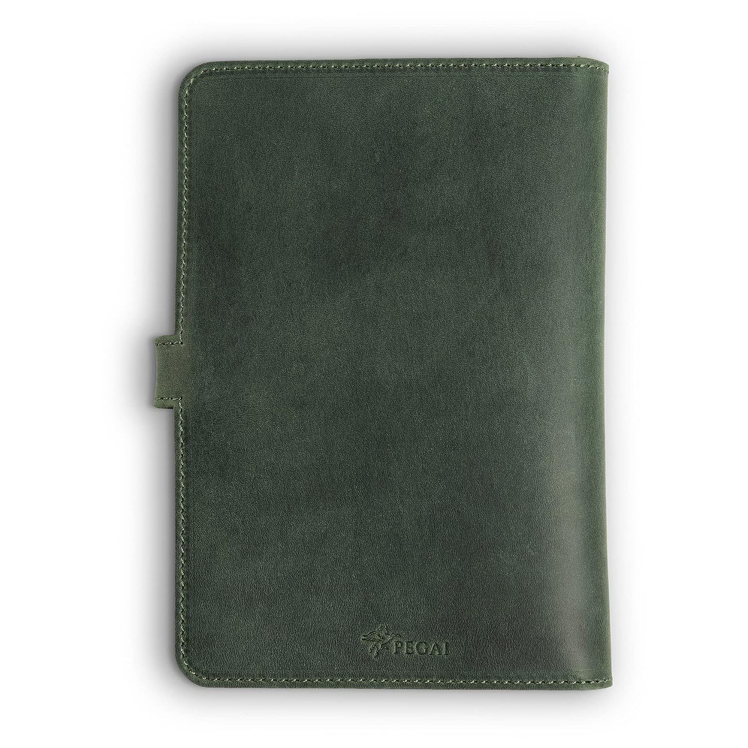PEGAI Leather Journal Notebook Cover - Refillable Travel Notebook | Leather Bound Notebook Journal for Writing | DuPage Green, Full | Lined