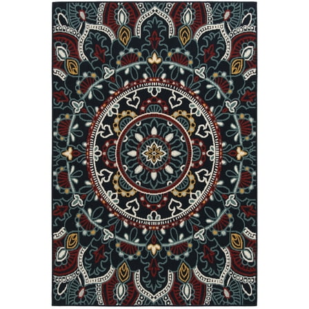 Mainstays 5'x7' Primary Medallion Outdoor Rug