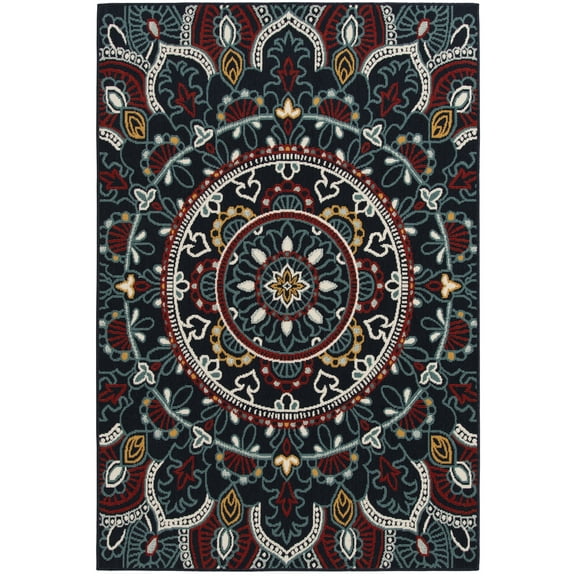 Mainstays 5'x7' Primary Medallion Outdoor Rug