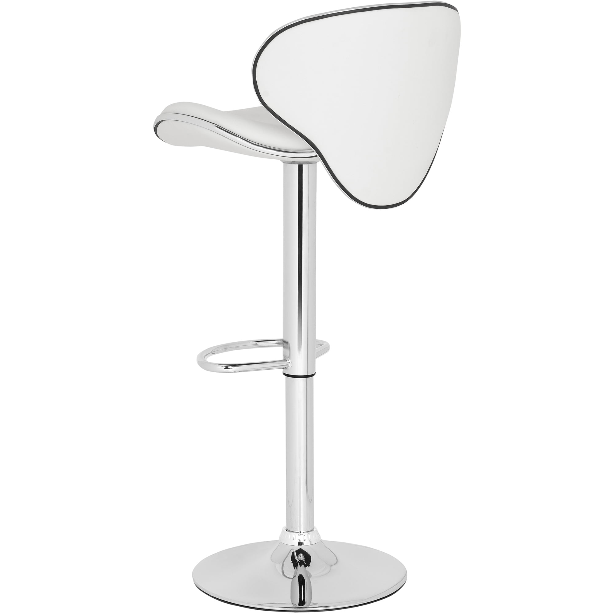 SAFAVIEH Shambi 37.8" Bicast Leather Barstool, White