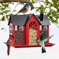 thumbnail image 4 of Squirrel-Proof Wild Bird Feeder - Durable Metal Hanging Feeder with 3 Ports - Attracts Cardinals, Finches & Songbirds - Easy to Fill & Clean, 4 of 6
