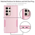 thumbnail image 6 of Galaxy S24 Ultra Case, Takfox Samsung Galaxy S24 Ultra 6.8" Sturdy Case[Tmajor] Shock Absorbing Impact Defender Slim Cover Shell with Plastic Outer & Rubber Silicone Inner [Rose Gold], 6 of 9