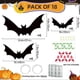 thumbnail image 3 of For Halloween Flying Bat Decor With Luminous Eyes Realistics Hanging Spookys Props for Window Tree Hanging Decor, 3 of 5