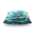 thumbnail image 4 of Ryvnso Teal Flower Throw Pillow Covers Couch Pillowcases Decor for Bed Sofa 16" x 16", 4 of 7