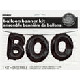 thumbnail image 2 of Foil Black Boo Halloween Letter Balloon Banner Kit, 2 of 3
