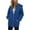 Blue, variant on Women's Zip-Up Hoodies, Oversized Women'S Long-Sleeved Composite Velvet Hooded Casual Long Jacket, Long Windproof Jacket, Casual Fall Jacket Coat With Pocket
