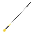 thumbnail image 3 of Entrenador de swing de golf, caña de práctica de golf ligera para golpear y conducir al aire libre Agarre estriado amarillo, 3 of 8