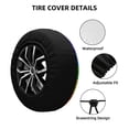 thumbnail image 4 of Balery Colorful Glitter Rainbowtire Cover Waterproof Dust-Proof, Universal Spare Wheel Tire Cover For Trailer, Rv, Suv Truck And Vehicle Camper Accessories-17 Inch, 4 of 9