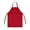 Red, variant on Toptie Waterproof Bib Apron for Kitchen Cooking BBQ Food Service with Adjustable Strap and 3 Pockets-Black