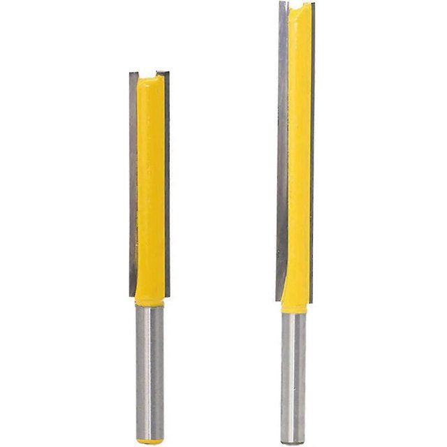 2 Pcs 8mm Router Bit Wood Router Flutes Extra Long Straight Straight Woodworking Milling Cutter Wood Engraving Tool Cutter Knife
