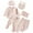 Bc-Pink: 6PCS Preemie Baby Boy Girl Cartoon Outfits Set:1PC Top+2PC Pants+1PC Hat+1PC Bib+1PC Bellyband, variant on Baby Boy Outfits 0-3 Months Unisex Baby Clothes 5 Piece Layette Sets Cotton Newborn Clothes Gift Set for 0-3 Months