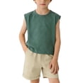 thumbnail image 2 of LEKWK Boys Sleeveless Tank Tops Toddler Cotton Crewneck Comfy Undershirts Lightweight Loose Soft Summer Tops Athletic Running Gym Casual Outfits, 2 of 7