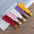 thumbnail image 5 of U8MO Golden coil Tassel Pendants Trim Crafts DIY jewelry earrings Accessories 7.5cm-off-white-10pcs, 5 of 9