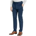 thumbnail image 3 of Kenneth Cole Reaction Stretch Urban Heather Slim Fit Flat Front Dress Pants Blue, 3 of 3