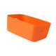thumbnail image 5 of Cesta de almacenamiento de escritorio, contenedores, organizador de maquillaje, estantes organizadores para despensa, cajones, baño Naranja, 5 of 9