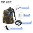 thumbnail image 3 of Rocae Ferocious Dinosaur for Canvas College Laptop Backpack for Men Women -Small, 3 of 5