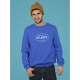 thumbnail image 2 of Atlanta Political Map Drawing Sweatshirt Men -Image by Shutterstock, Male XX-Large, 2 of 4