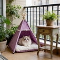 thumbnail image 4 of BotaniNest Portable Indoor Outdoor Play Tent With Removable Mat For Cats Small Animals Comfortable Breathable Shelter, 4 of 4