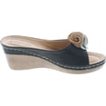 thumbnail image 6 of Gc Shoes Women's Sydney Rosette Slide Wedge Sandals, 6 of 7