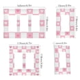 thumbnail image 2 of Yayeee Rocker Switch Wall Plate 3-Gang 6.5"x4.6" Home Decorative Outlet Cover, Pink Checkered Heart, 2 of 6