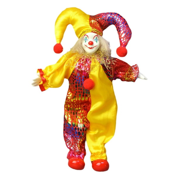 Muñeco de cerámica Hugo decoración coleccionable de Halloween 25cm adorno de escritorio