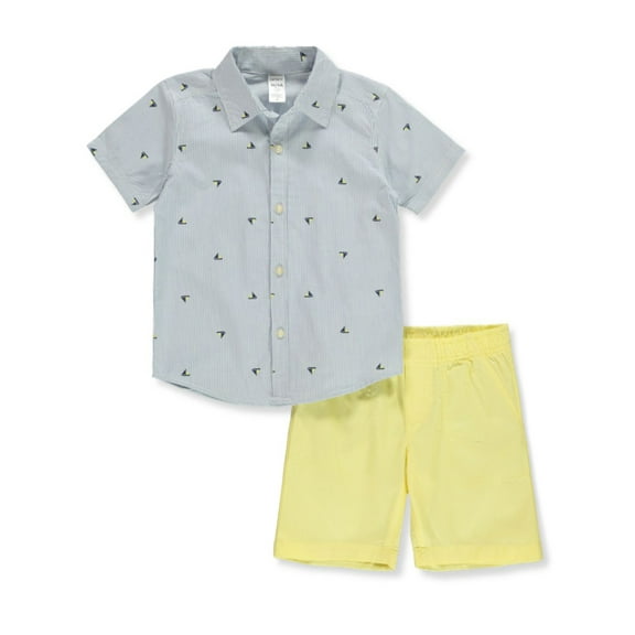 Carter's Boys' 2-Piece Spring Shorts Set Outfit - blue, 3t (Toddler)