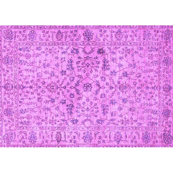 Ahgly Company Indoor Rectangle Persian Purple Traditional Area Rugs, 5' x 7'