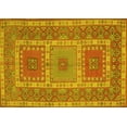 thumbnail image 1 of Ahgly Company Machine Washable Indoor Rectangle Persian Yellow Traditional Area Rugs, 3' x 5', 1 of 4