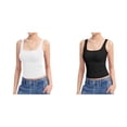 thumbnail image 1 of (Lot de 2) Rinsvye Débardeur à Encolure Carrée pour Femmes Haut Camisole en Coton Sans Manches Doublé Collection Basique, 1 of 9
