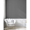 thumbnail image 5 of Ambesonne Chevron Peel & Stick Wallpaper for Home, Classic Monochrome Chevron, 13"x36", Black and White, 5 of 6