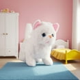 thumbnail image 6 of Realistic Interactive Robotic Cat Toy Electronic Pet Kitty That Walks Meows Moves Tail Super Cute Plush Robot Kitten Birthday Gift for Women Cat Lovers Easter Present Christmas Gift, 6 of 7