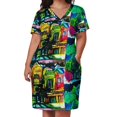 thumbnail image 2 of lime sanfran Loose Pocket Dress Party dresses for women Casual dresses, 2 of 6