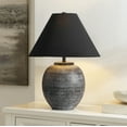 thumbnail image 5 of SAFAVIEH Naomi 22" Modern Ceramic Grey Table Lamp with Black Shade, 5 of 6