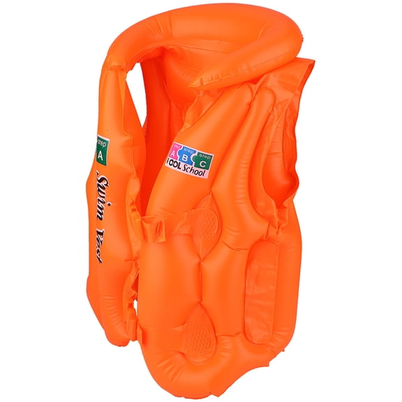 Yajisi Children Swimming Safety Jacket Premium Inflatable Swim Vest for Kids Boating Drifting and Pools, High Buoyancy Floating Life Waistcoat with Head Cushion and Safety Double Buckles (S)
