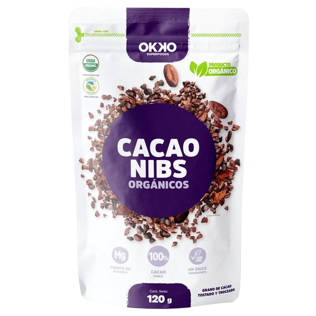 OKKO SUPERFOODS CACAO NIBS ORG 120 G